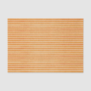 Simple Orange  Stripes  Tissue Paper