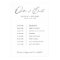 Simple Order Of Events Wedding Schedule Timeline