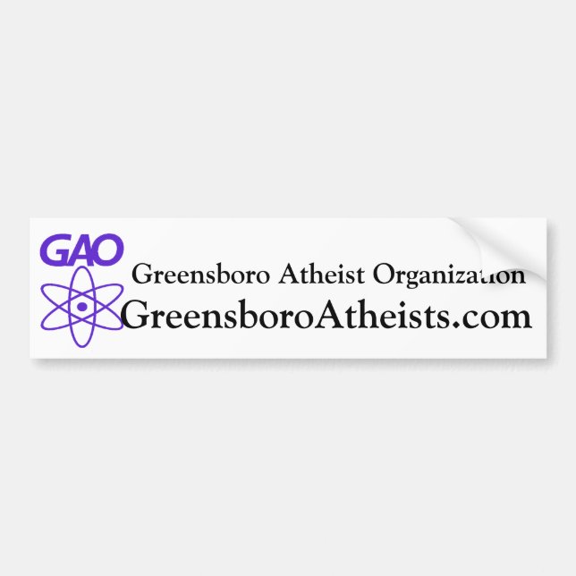 simple organisation bumper sticker (Front)