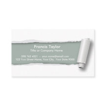 Simple, original grey ripped paper design...