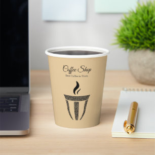 Simple Ornament Coffee Shop Professional Paper Cups