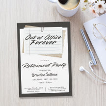 Simple Out of Office Forever Retirement Party