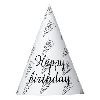 Simple Outline Party Hat