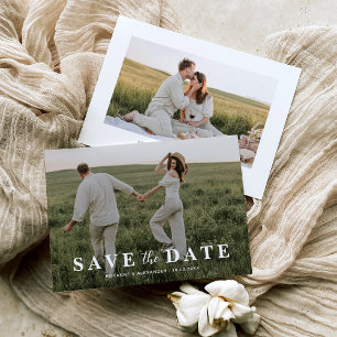 Simple Overlay Photo Wedding Save The Date
