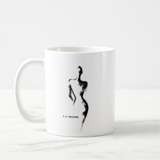 Simple painting gouache La Femme 01 poster Coffee Mug