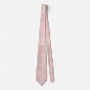 Simple Pale Pink Geometric Design Tie