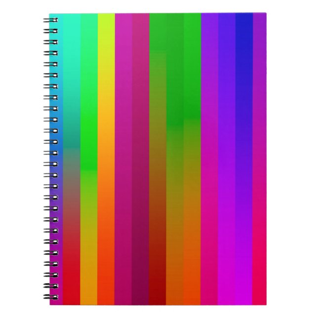 simple parallel vertical lines background. abstrac notebook (Front)