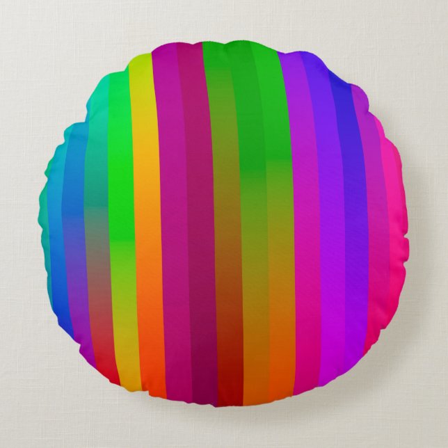 simple parallel vertical lines background. abstrac round cushion (Front)