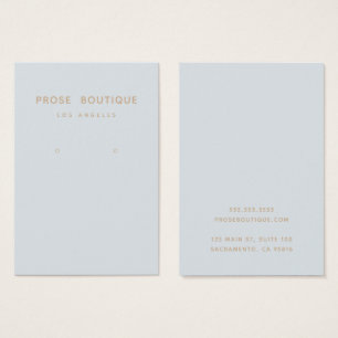 Simple Parisian Earring Display Card