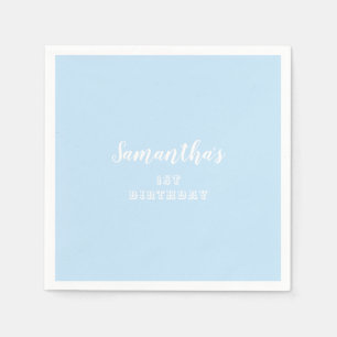 Simple Pastel Blue Napkin