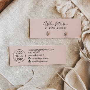 Simple pastel blush pink studs earrings display