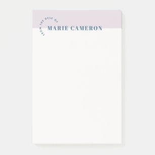 Simple Pastel Colorblock Post-It Notes - Purple