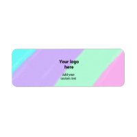 Simple pastel colour add your logo custom text  th