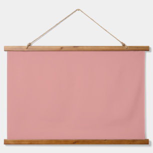 Simple pastel flamingo pink color hanging tapestry