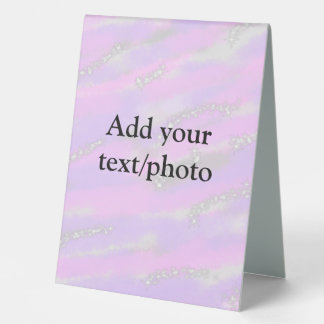 Simple pastel glitter colourful add your text phot