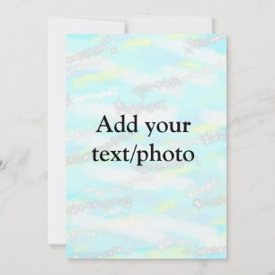 Simple pastel glitter colourful add your text phot invitation