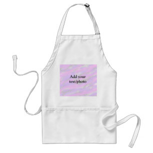 Simple pastel glitter colourful add your text phot standard apron