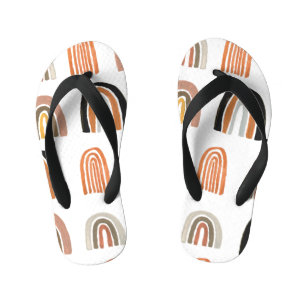 Simple Pastel Rainbow Kids Style Kid's Flip Flops