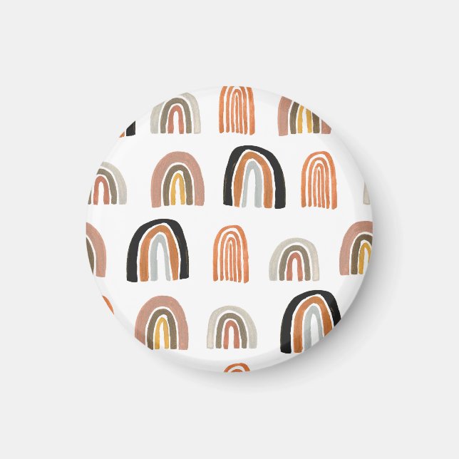 Simple Pastel Rainbow Kids Style Magnet (Front)