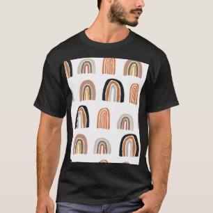 Simple Pastel Rainbow Kids Style T-Shirt
