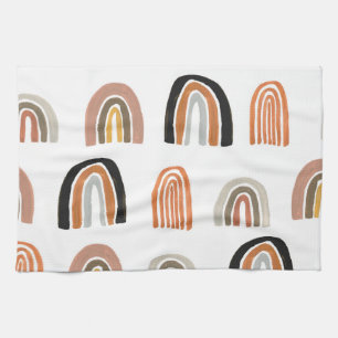 Simple Pastel Rainbow Kids Style Tea Towel