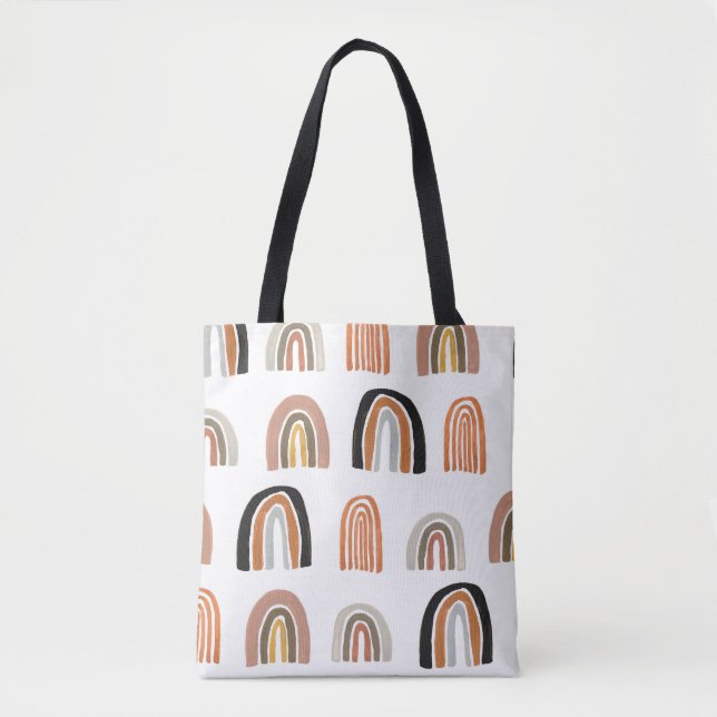 Simple Pastel Rainbow Kids Style Tote Bag (Front)