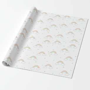 Simple Pastel Rainbow Wrapping Paper