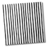 Simple Pattern Black White Stripes Tile<br><div class="desc">Use this simple black and white stripes backdrop to customise your living space. You can even change out the background colouring to really make it your own look. Plus you can even make the black stripes a completely different colour! Whether you want to use this tile as a little coaster...</div>