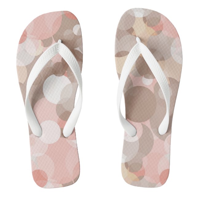 Simple Pattern - Circles Flip Flops (Footbed)
