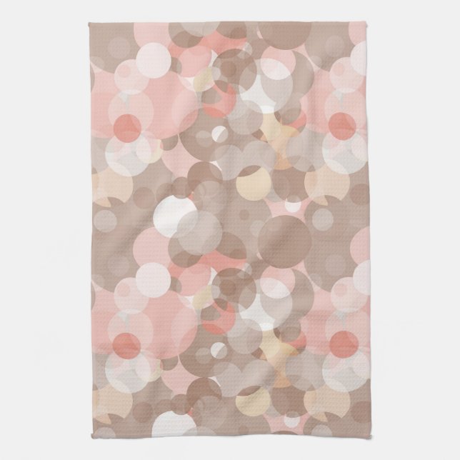 Simple Pattern - Circles Tea Towel (Vertical)