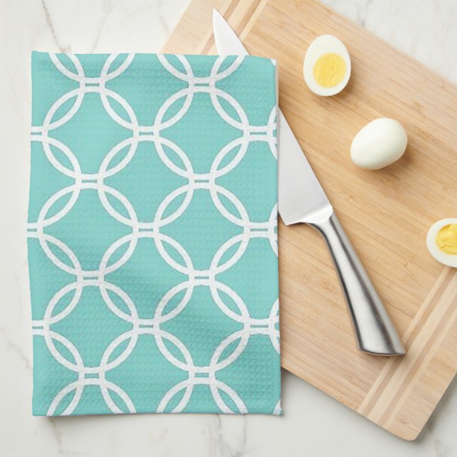 Simple Pattern Tea Towel (Quarter Fold)