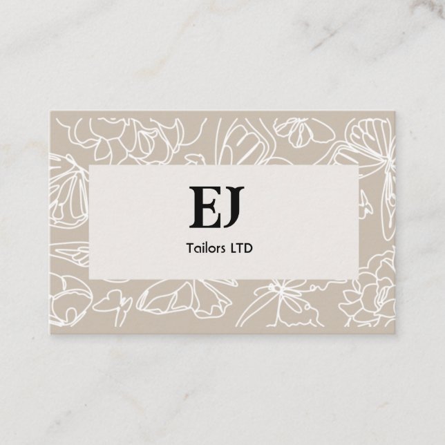 Simple patterns business cards (Front)