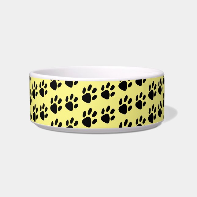 Simple Paw Print Pattern Bowl (Front)