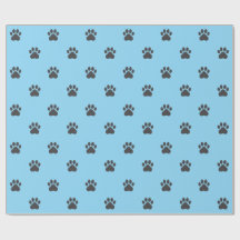 Simple Paw Print Pattern Wrapping Paper