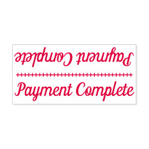 Simple "Payment Complete" Rubber Stamp
