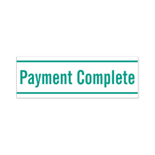 Simple "Payment Complete" Rubber Stamp