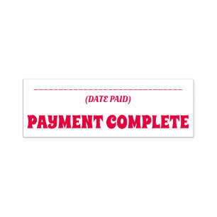 Simple "PAYMENT COMPLETE" Rubber Stamp