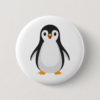 Simple Penguin 6 Cm Round Badge
