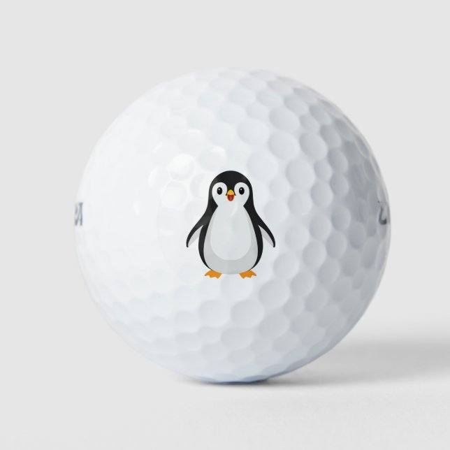 Simple Penguin Golf Balls (Front)
