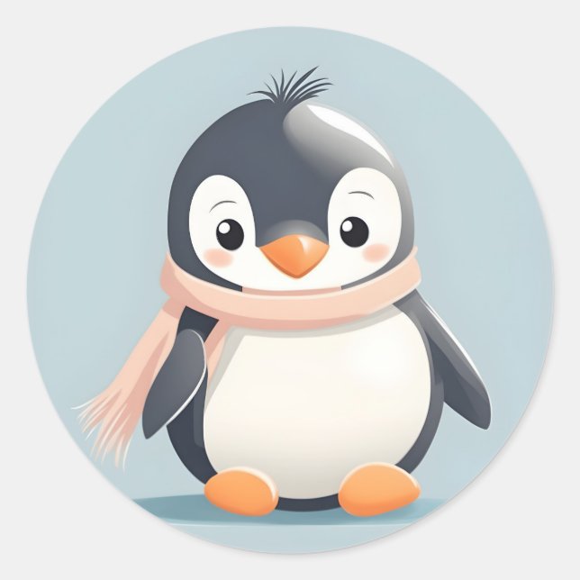 Simple Penguin Sticker (Front)