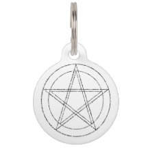 Simple Pentagram Pet Tag