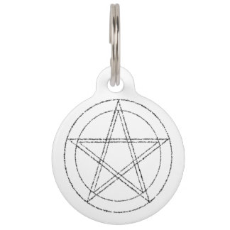 Simple Pentagram Pet Tag