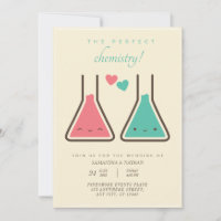 Simple Perfect Chemistry Wedding Invitation