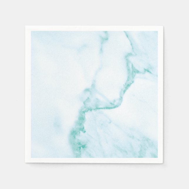 Simple & Perfect Turquoise Marble Napkin (Front)
