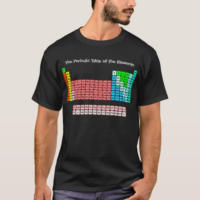 Simple Periodic Table (Handwritten Style) T-Shirt (Front)