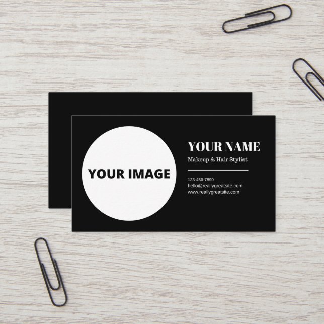 Simple Personal Business Card. Business Card (Front/Back In Situ)