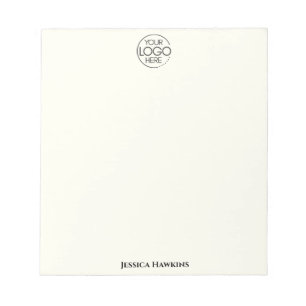 Simple Personal Business Stationery Logo Notepad
