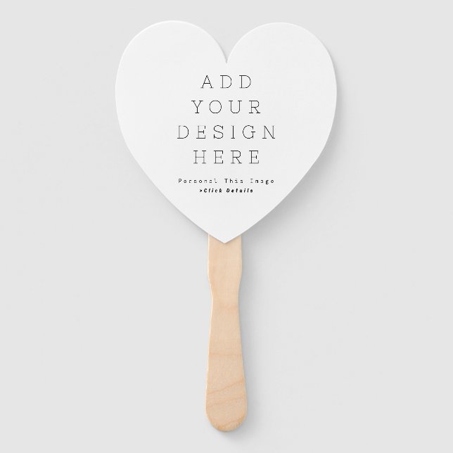 Simple Personalise Hand Fan (Front)