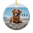 Simple Personalised 2 Photo Sympathy Pet Memorial