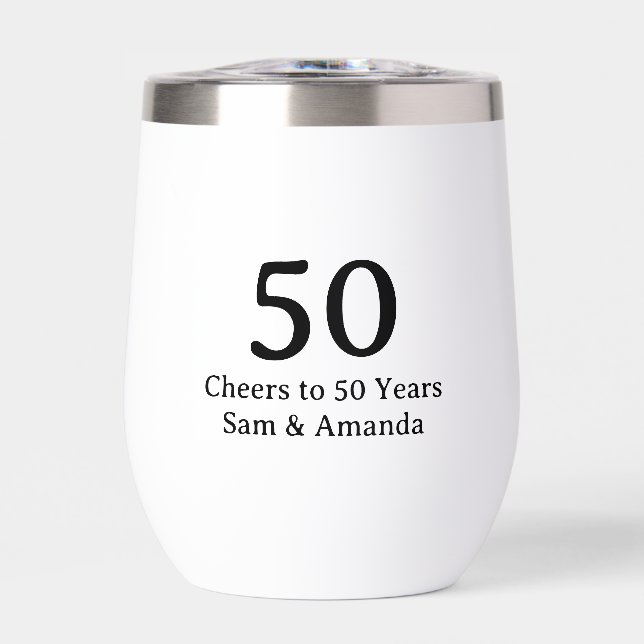 Simple Personalised 50th Anniversary (Front)
